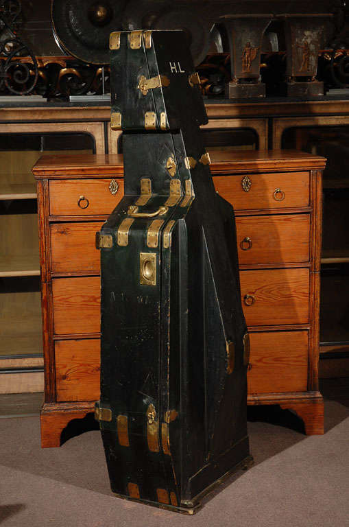 19th Century Black Cello Case, Circa 1880